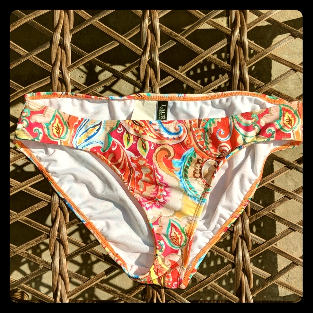 Ralph Lauren Paisley bikini bottoms swimsuit 8